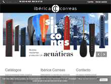 Tablet Screenshot of ibericacorreas.com